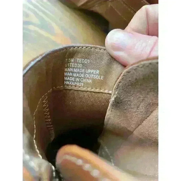 UnionBay Womens Teddy Whiskey Fashion Bootie in Brown,sz 7.5 - Picture 9 of 13